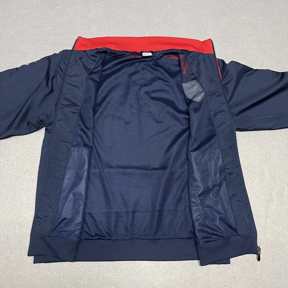 Team USA Soccer Jacket Mens XL Navy‎ Blue Nike 2008 Beijing Olympics Vented Zip